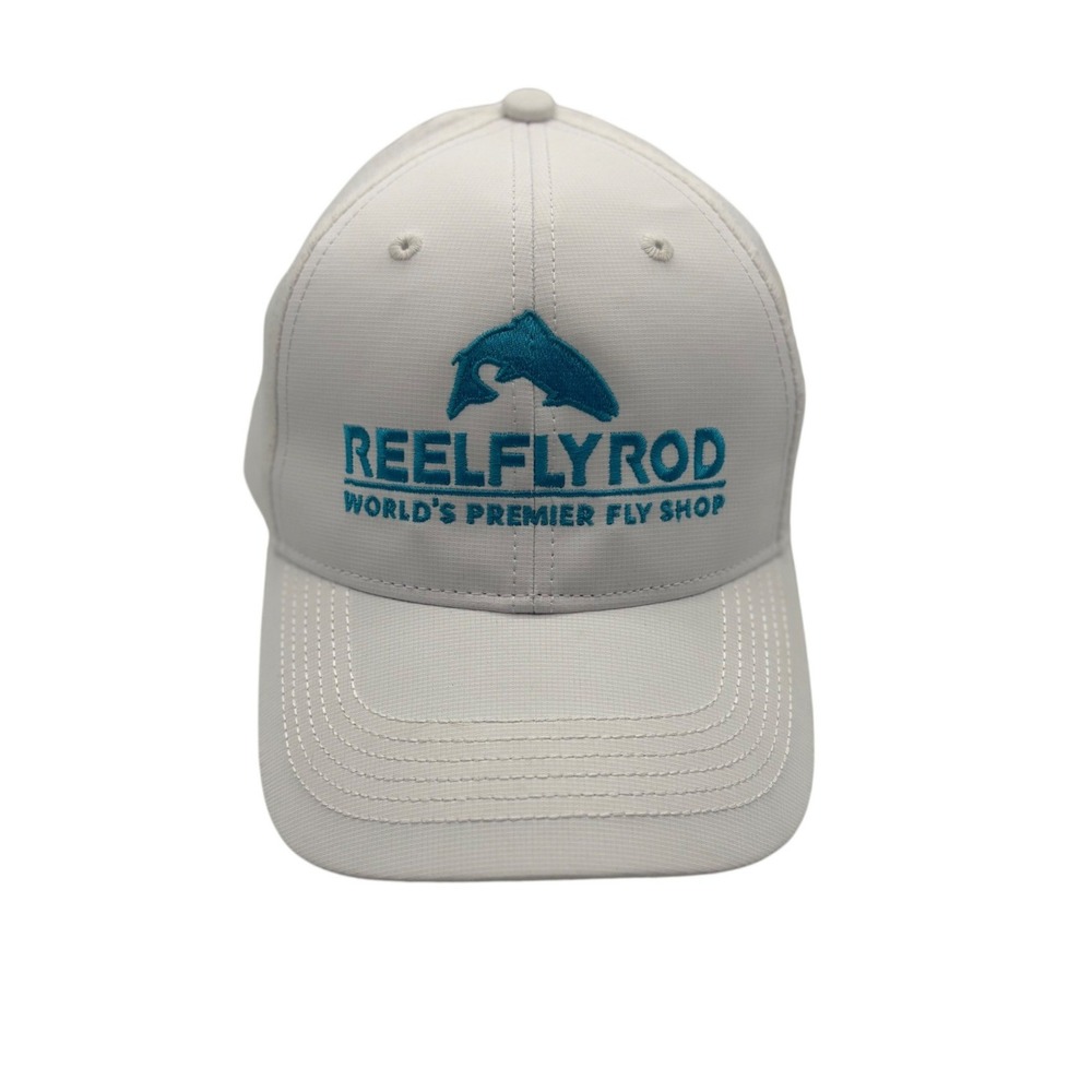 Ouray ReelFlyRod Performance Hat Mens OSFM White NWT Fly Fishing Strapback Cap